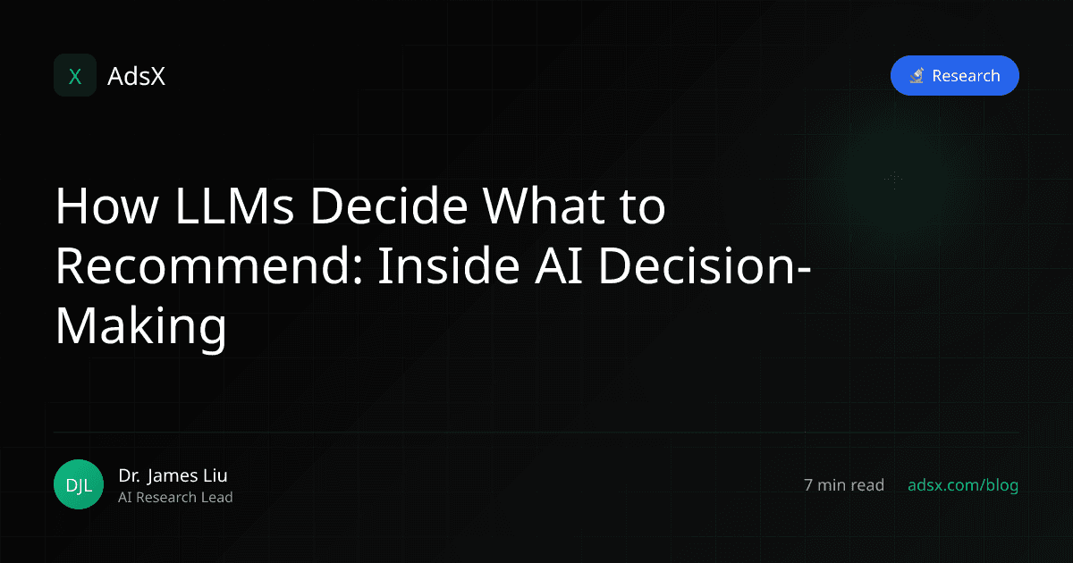 How LLMs Decide What to Recommend: Inside AI Decision-Making