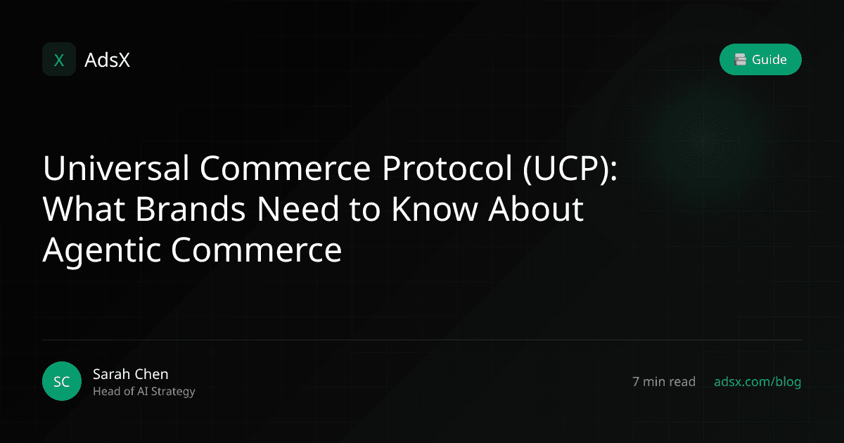 Universal Commerce Protocol (UCP): What Brands Need to Know About Agentic Commerce